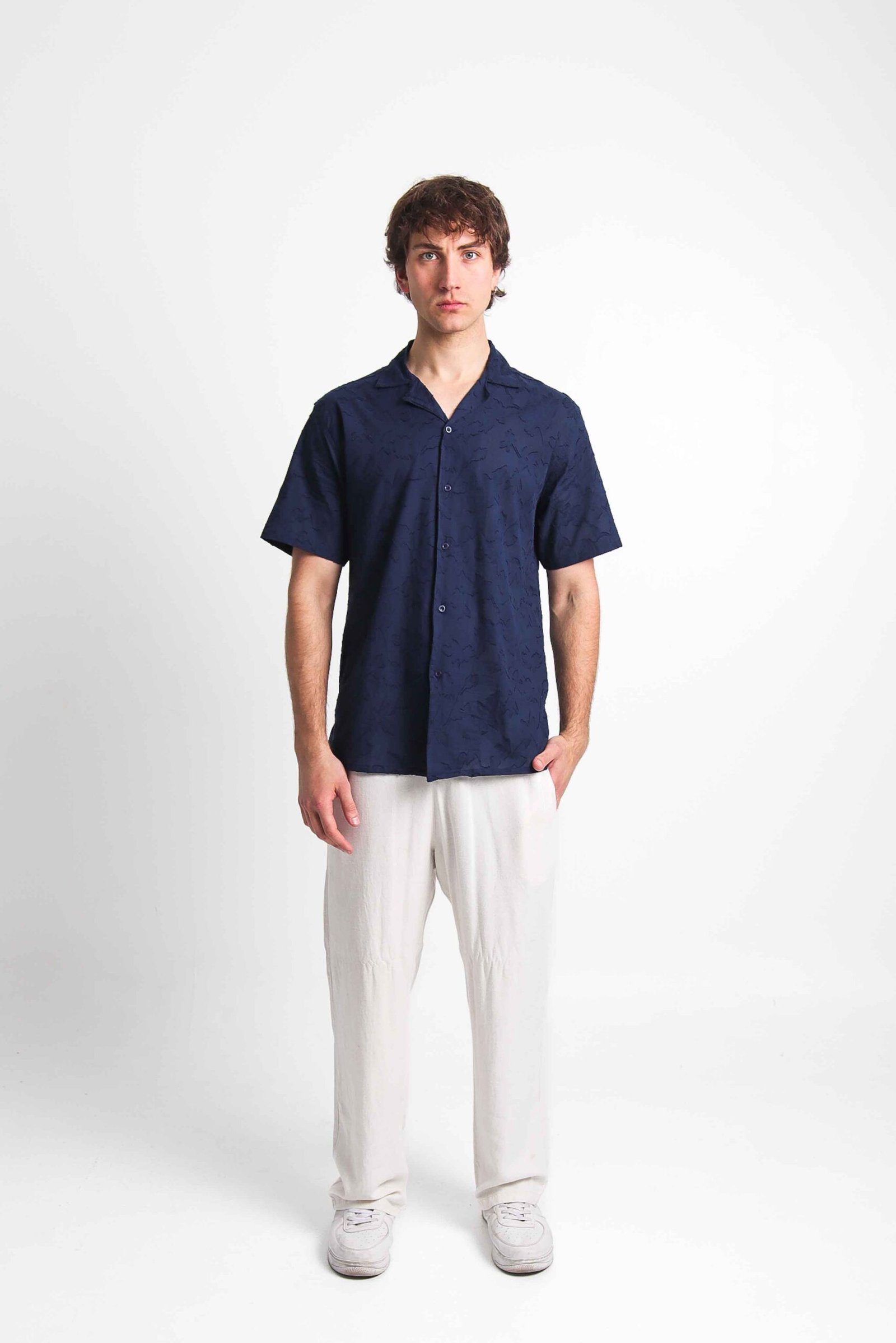 IMG_0644 CAMISA CUBANA BORDADO - Imagen 1